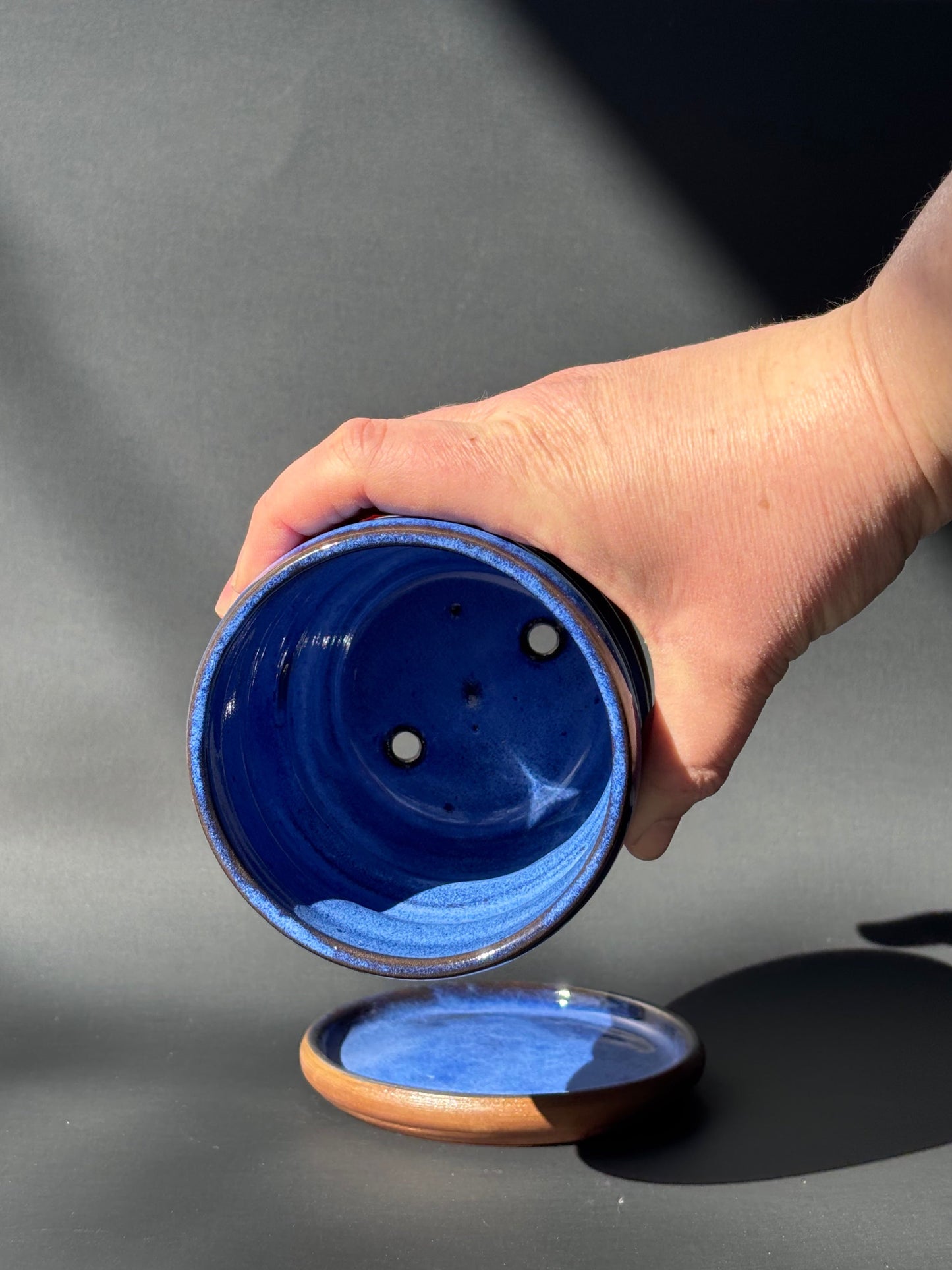 Curvy Cobalt Planter 1