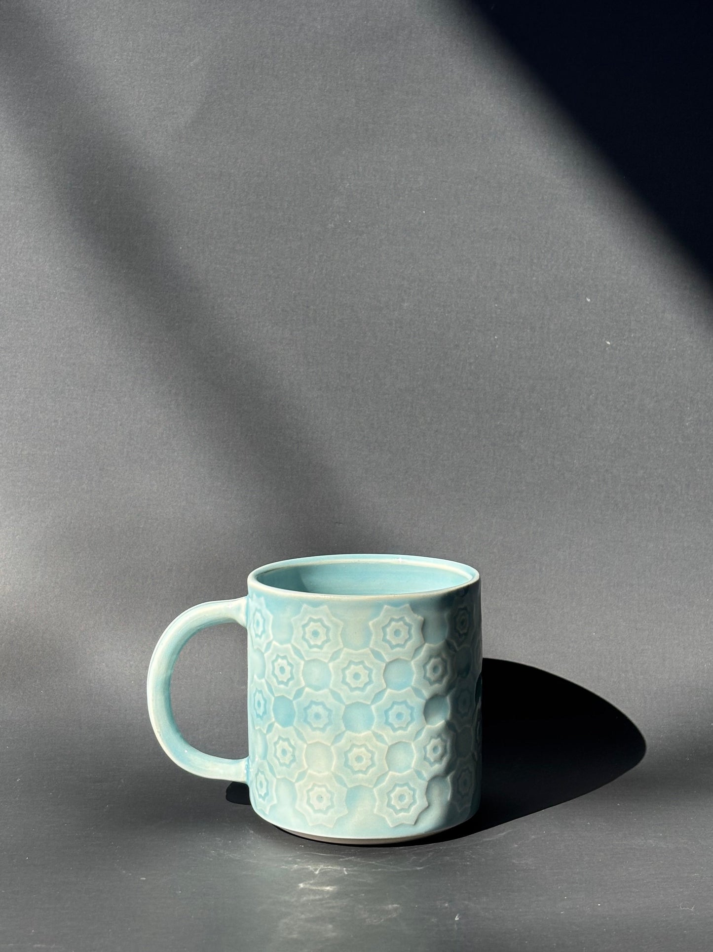 Geometric Etched Mug