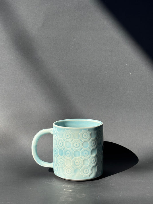 Geometric Etched Mug
