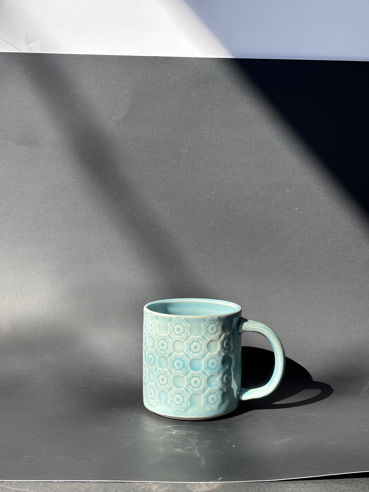 Geometric Etched Mug