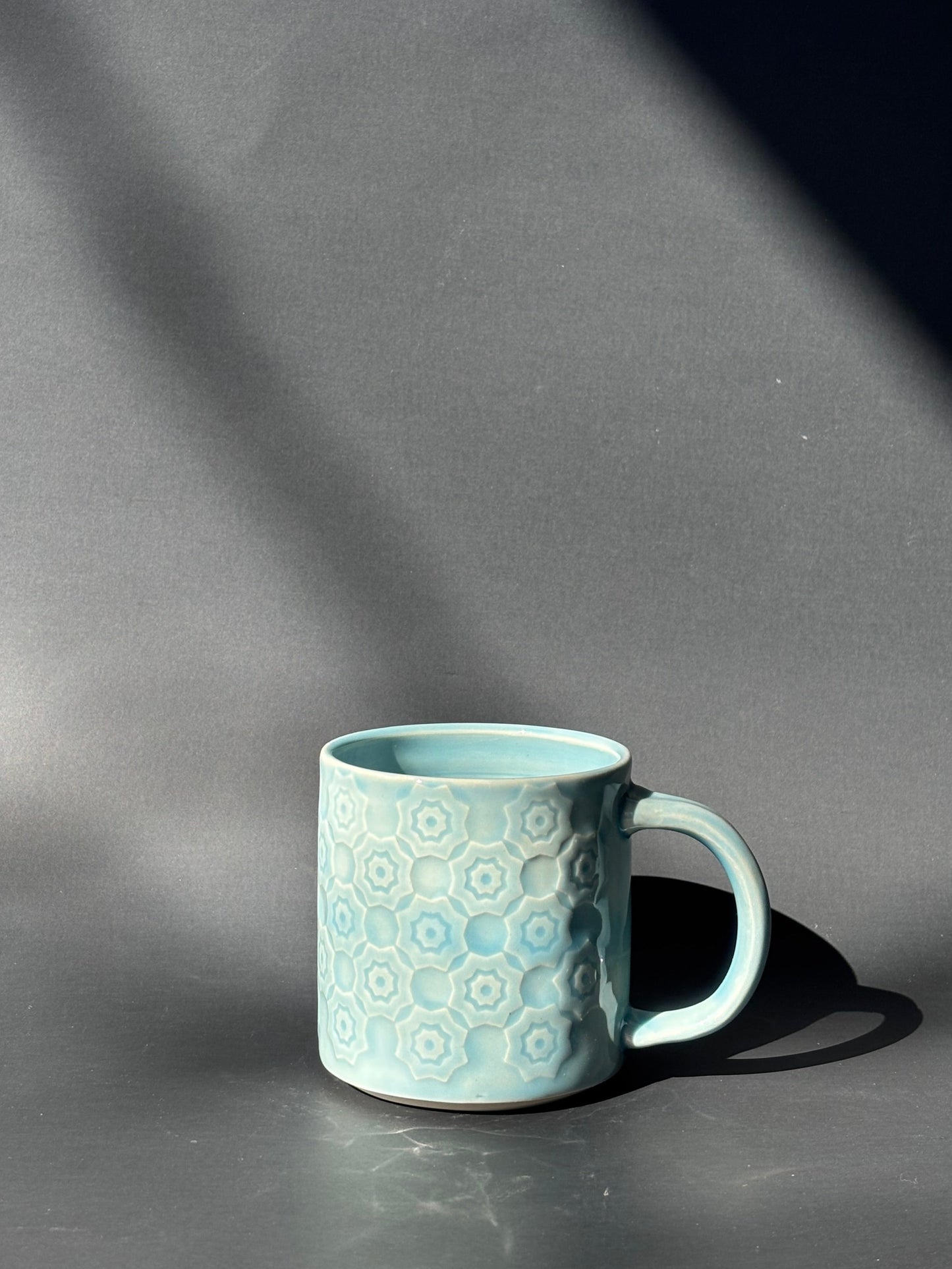 Geometric Etched Mug