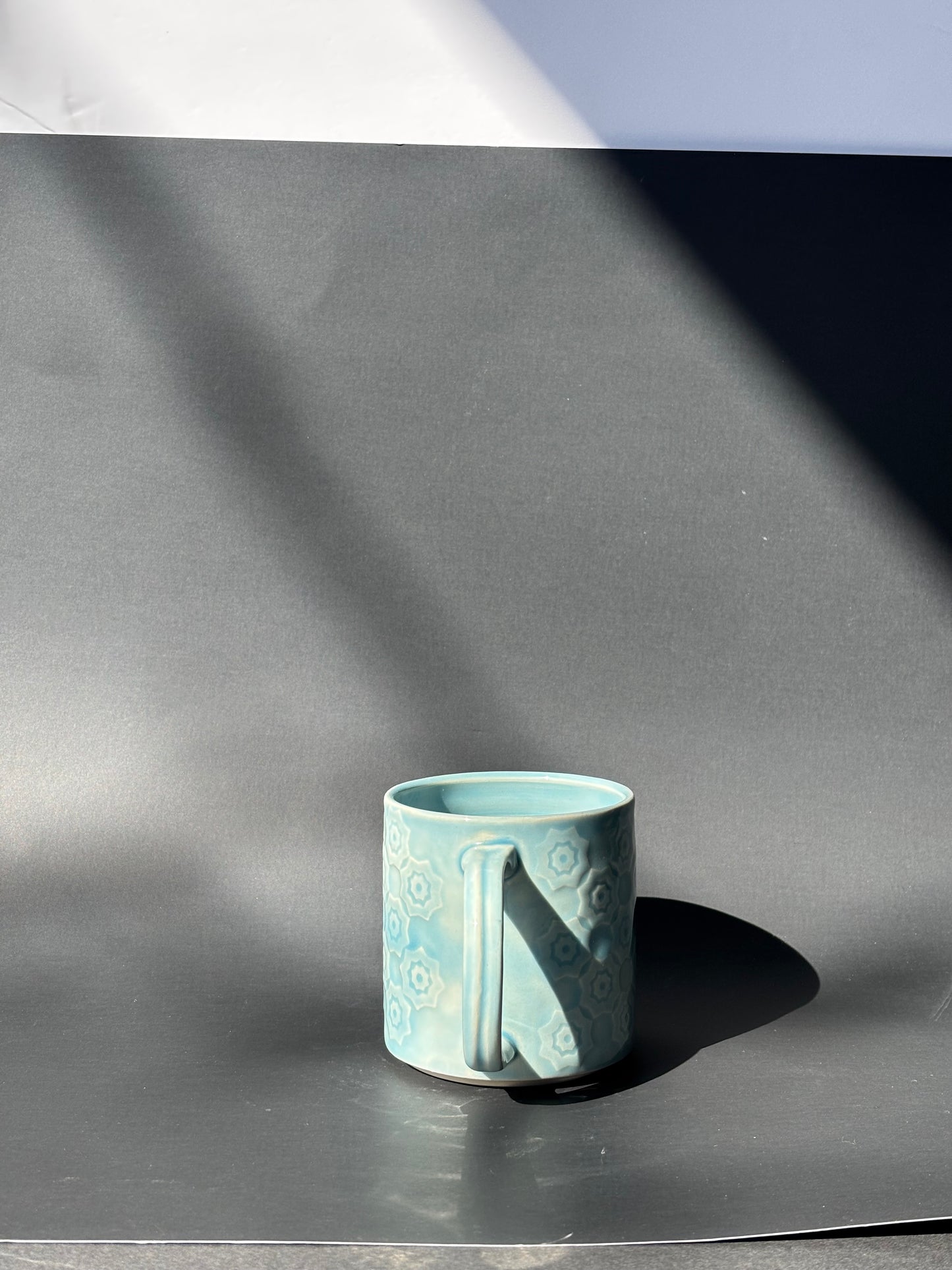 Geometric Etched Mug