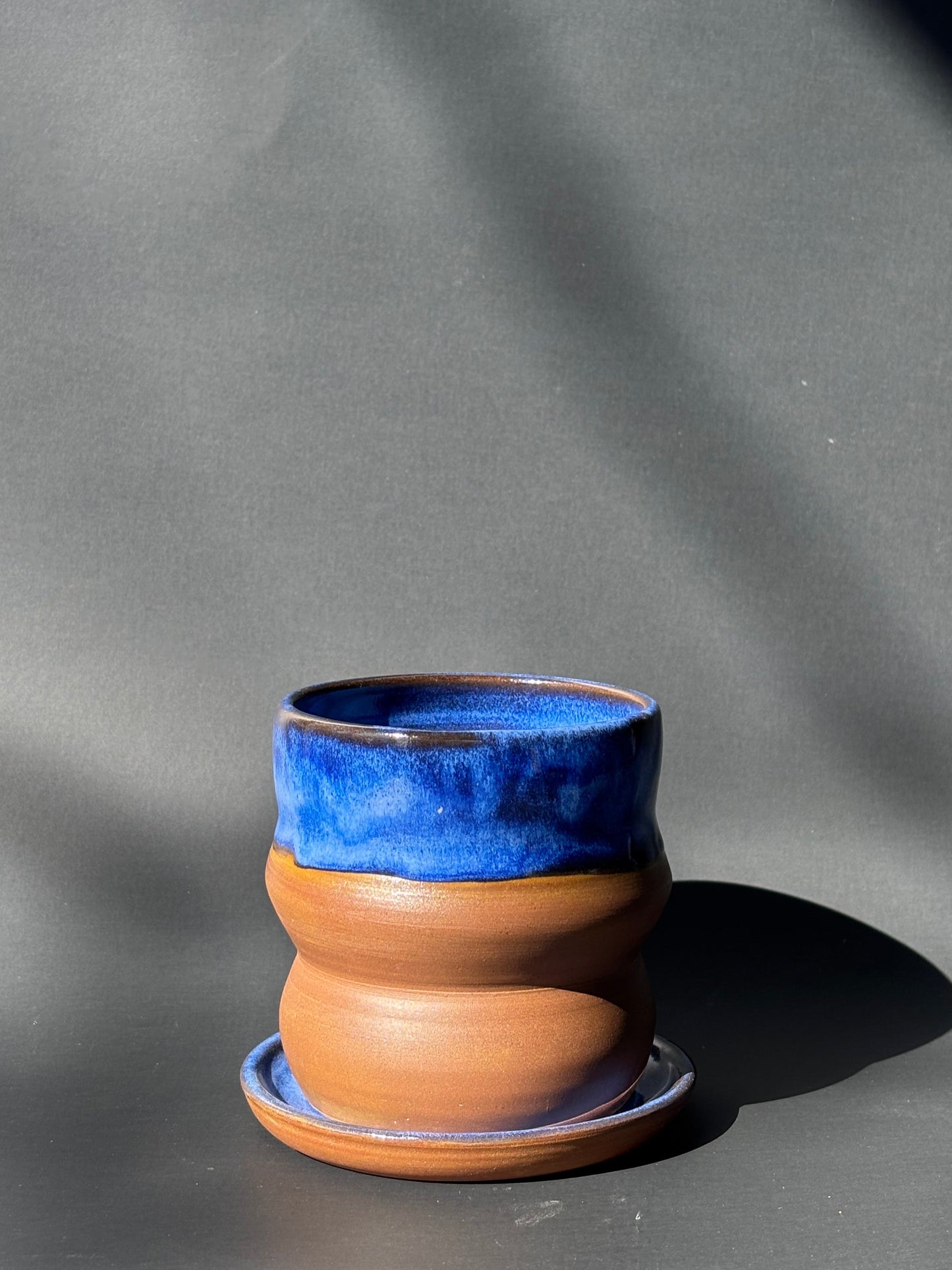 Curvy Cobalt Planter 2