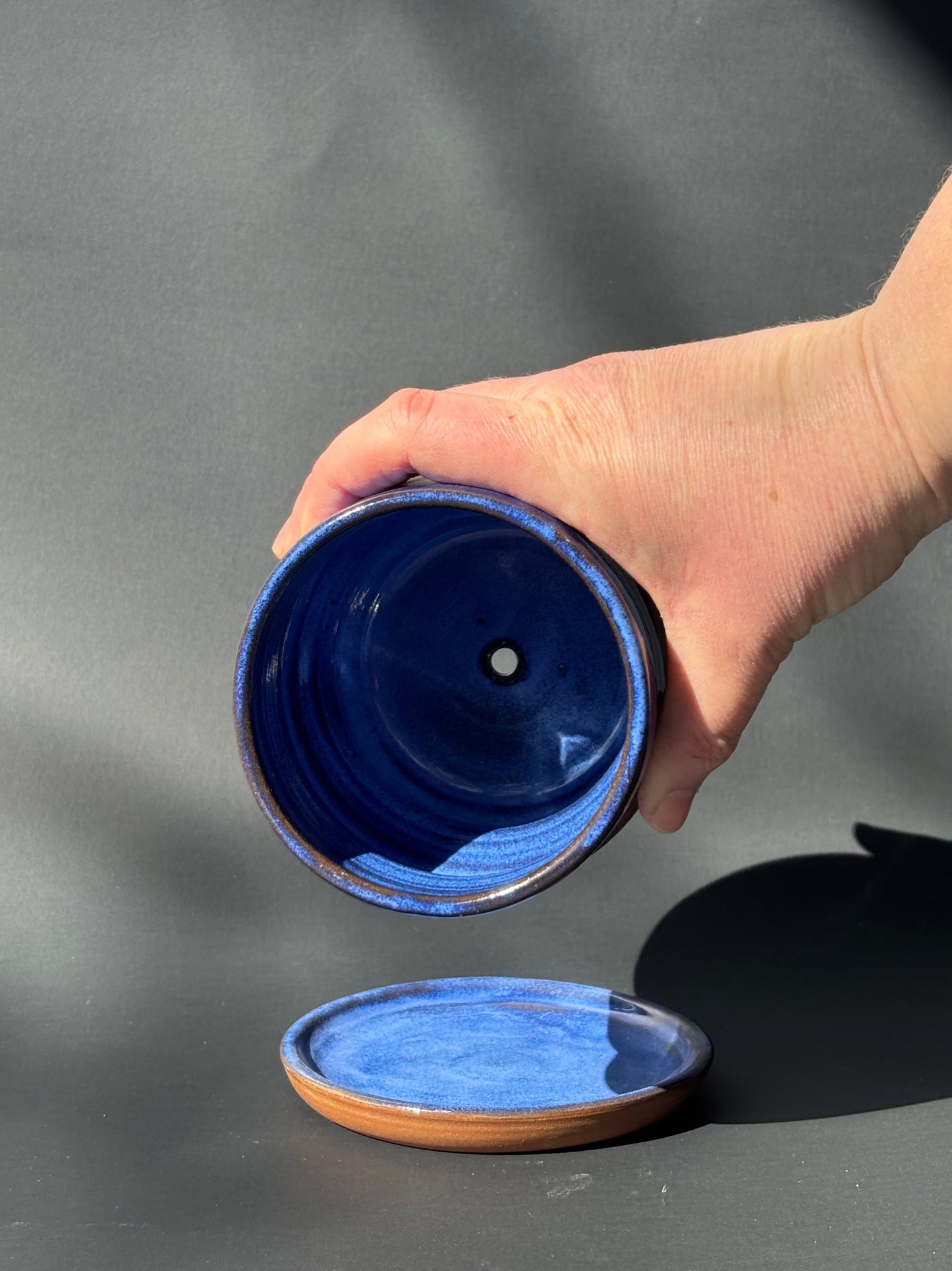 Curvy Cobalt Planter 2