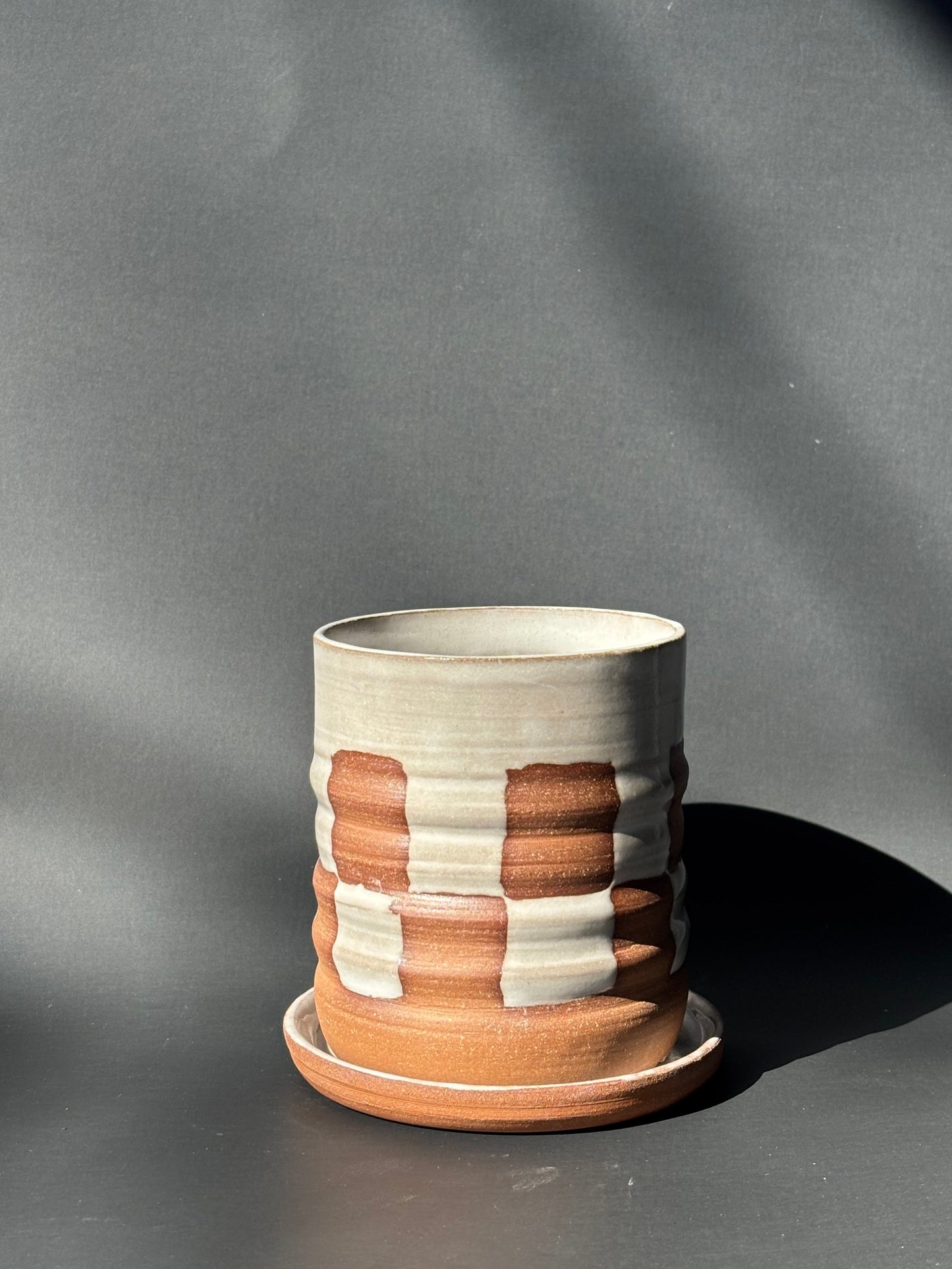 Checker Zig Zag Planter