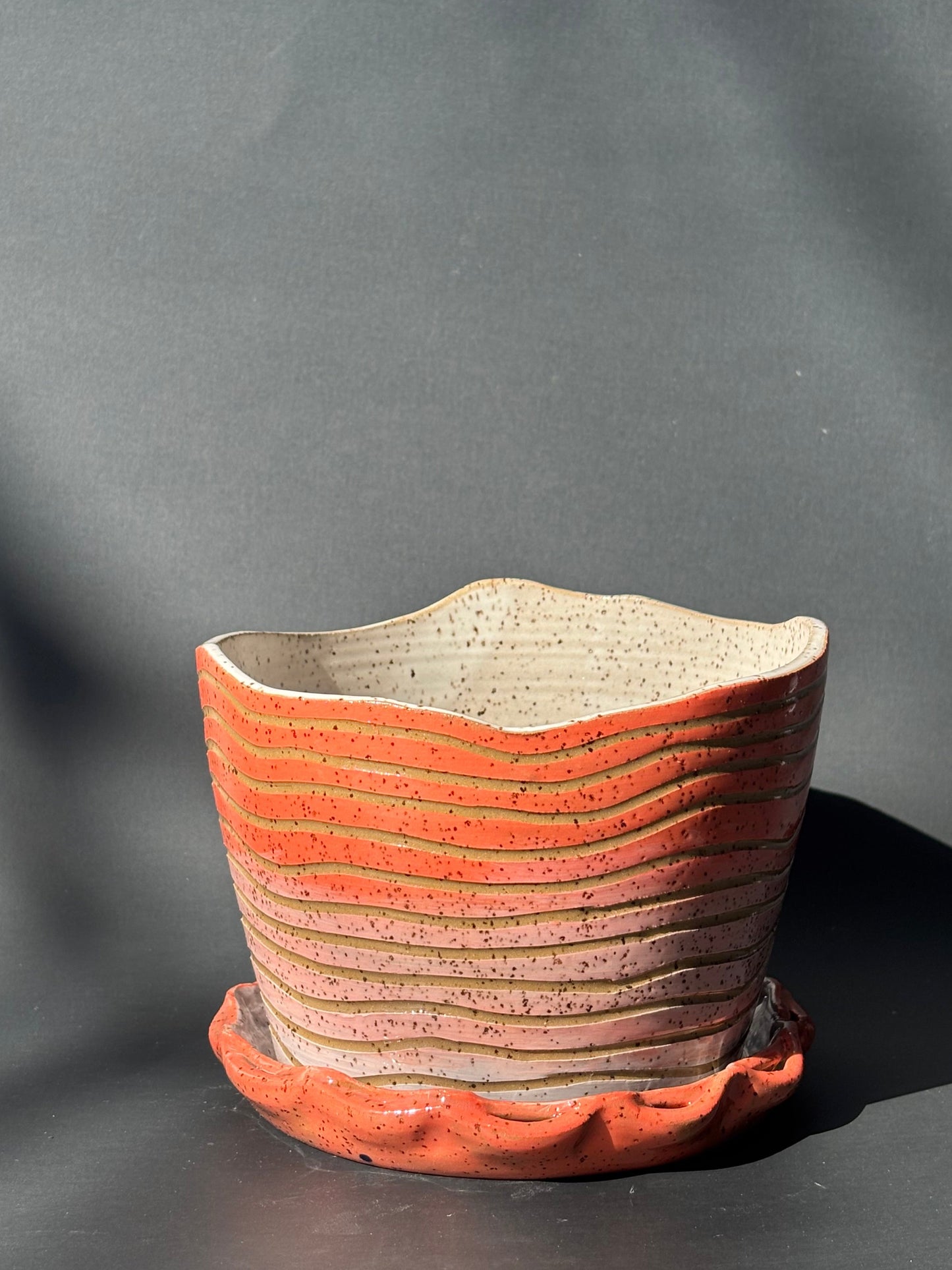 Ombre Carved  Planter