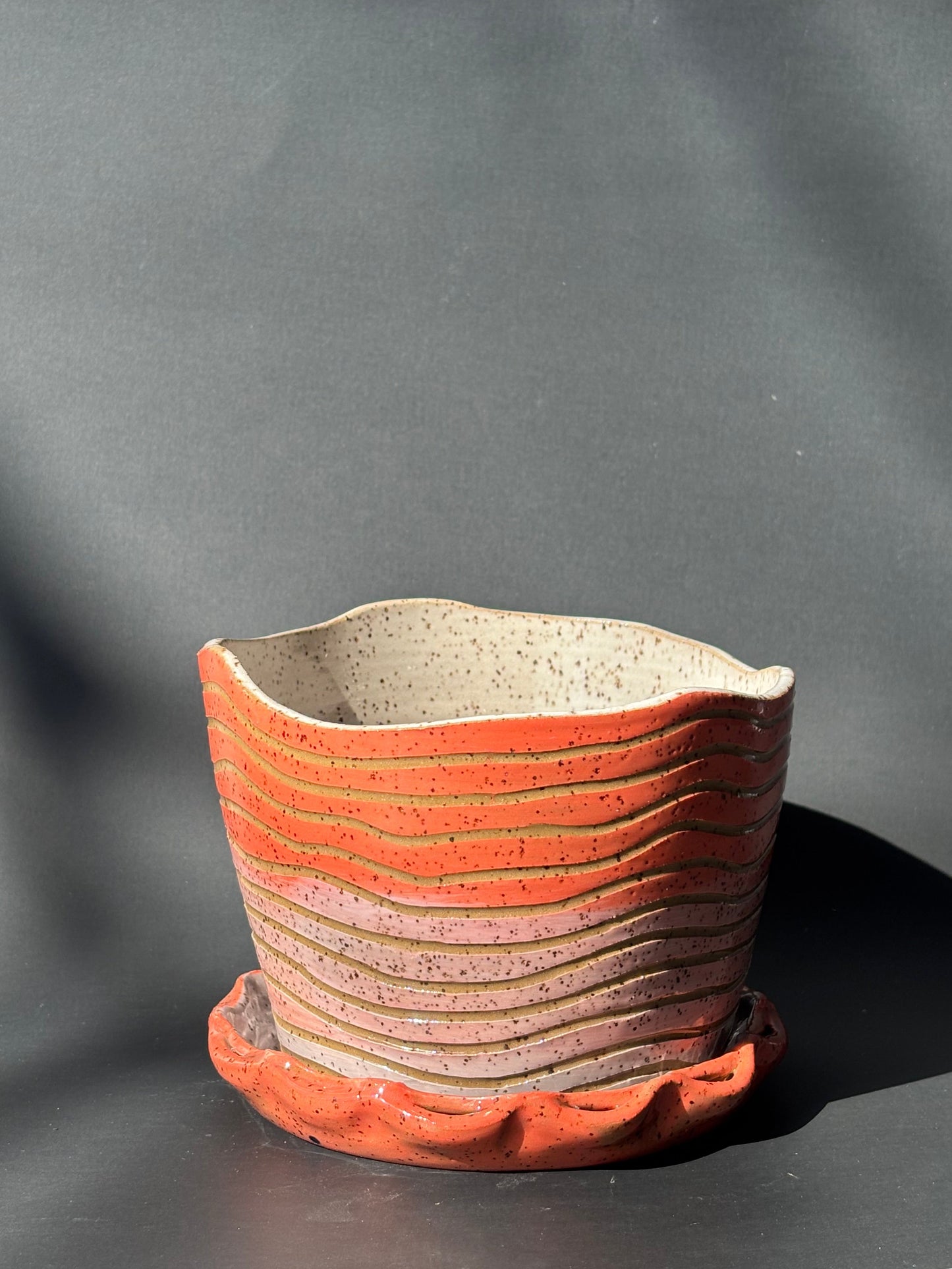 Ombre Carved  Planter