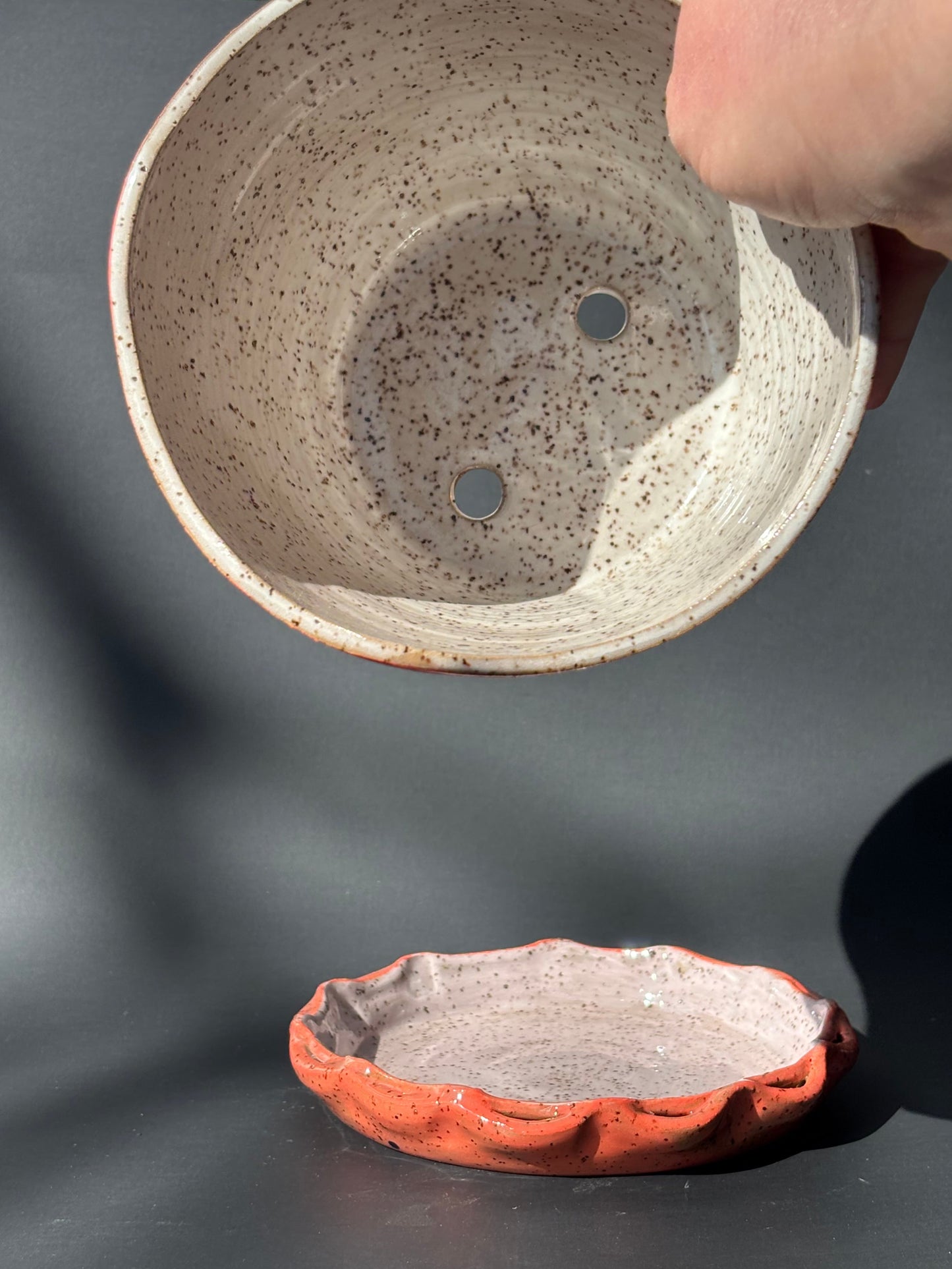 Ombre Carved  Planter