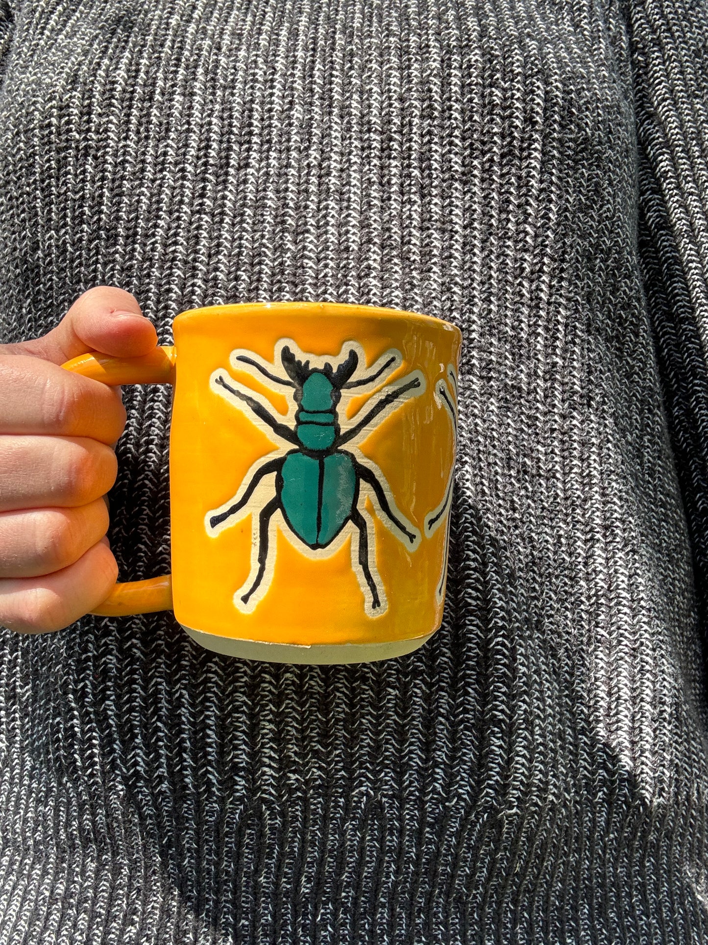 Beetle Tangerine Mug